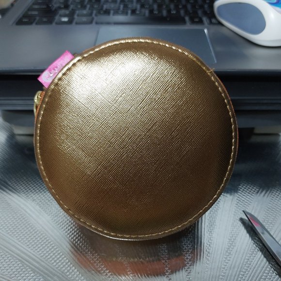 Miamica Circle Leather MY JEWELRY BOX Organizer Practical On the Go - Picture 2 of 11